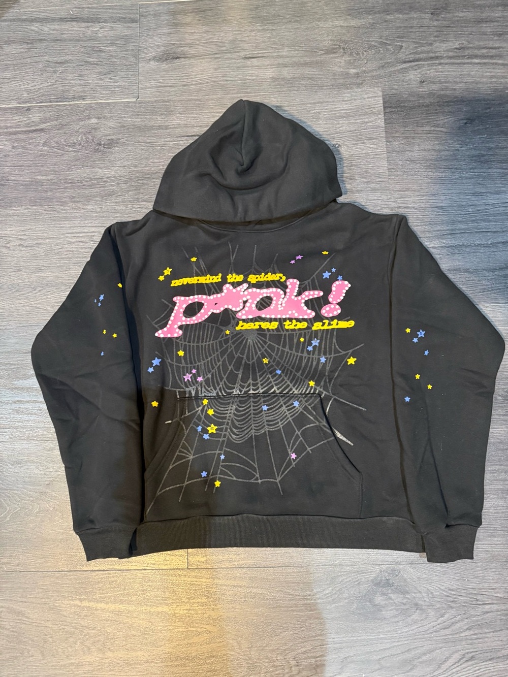 SP5DER Pink Hoodie